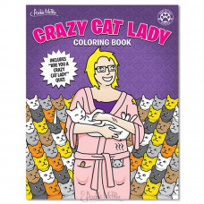 Crazy Cat Lady Colouring Book